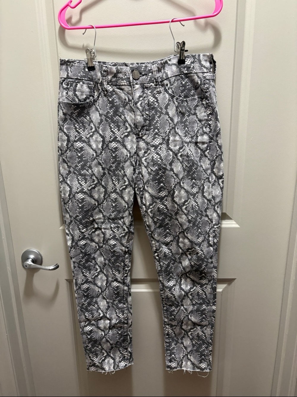 Seven7 Snakeskin Jeans - Gray, Black & White